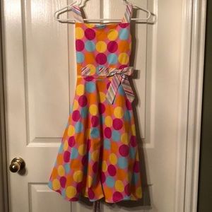 SZ 10 Girls Fun Polka Dot Dress